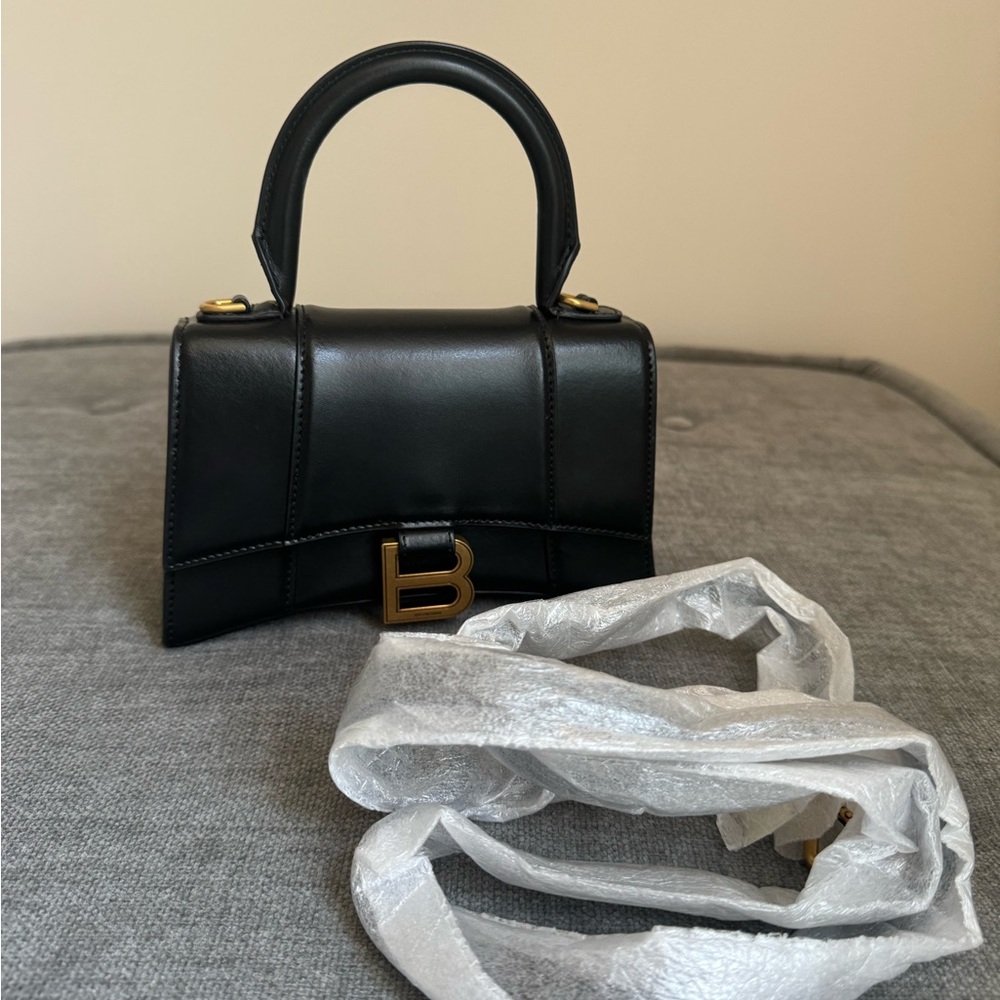 Balenciaga Hourglass Xs leather tote